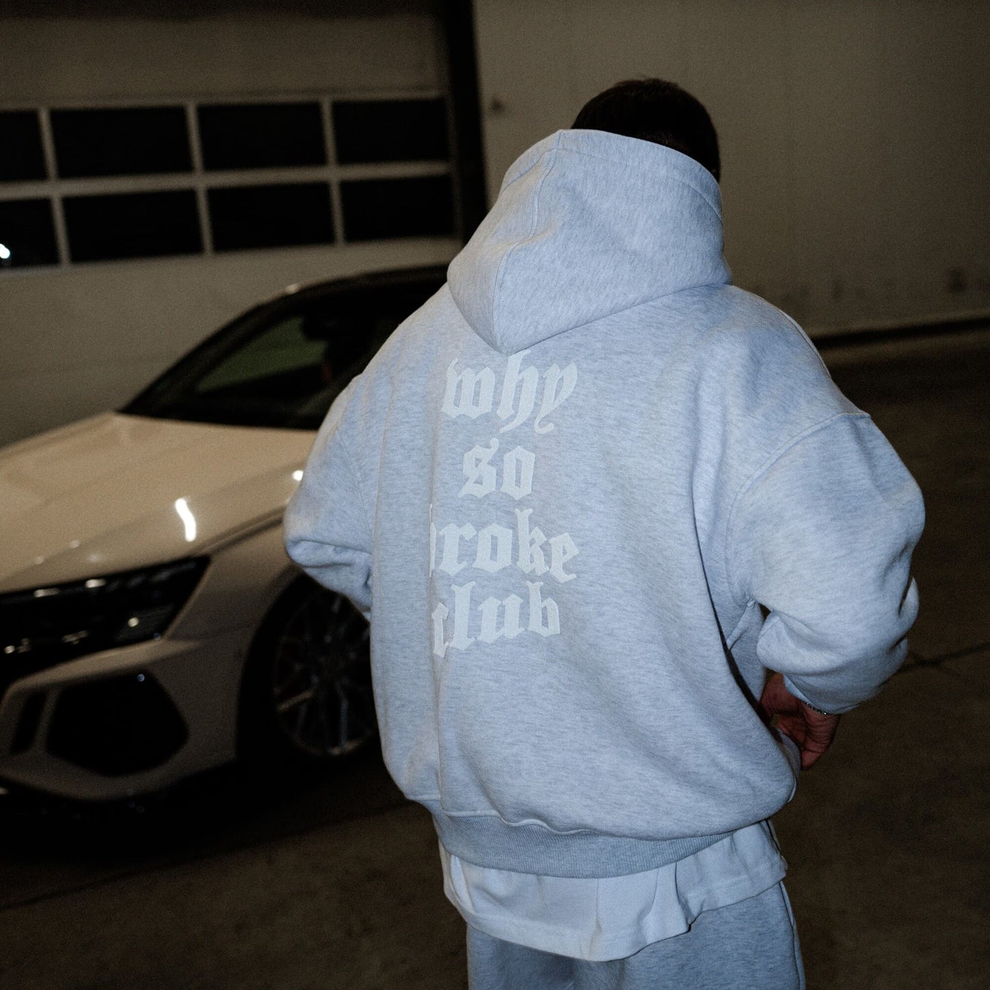 Grey Melange Hoodie