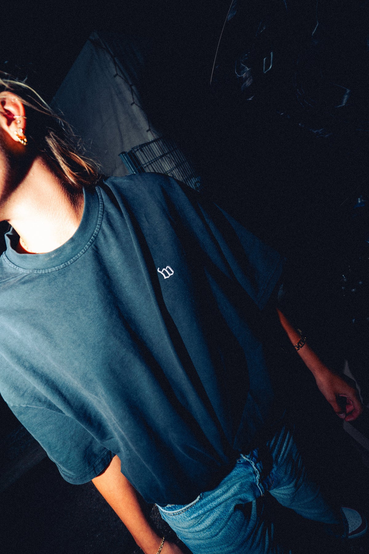 The Nun Shirt - Black washed