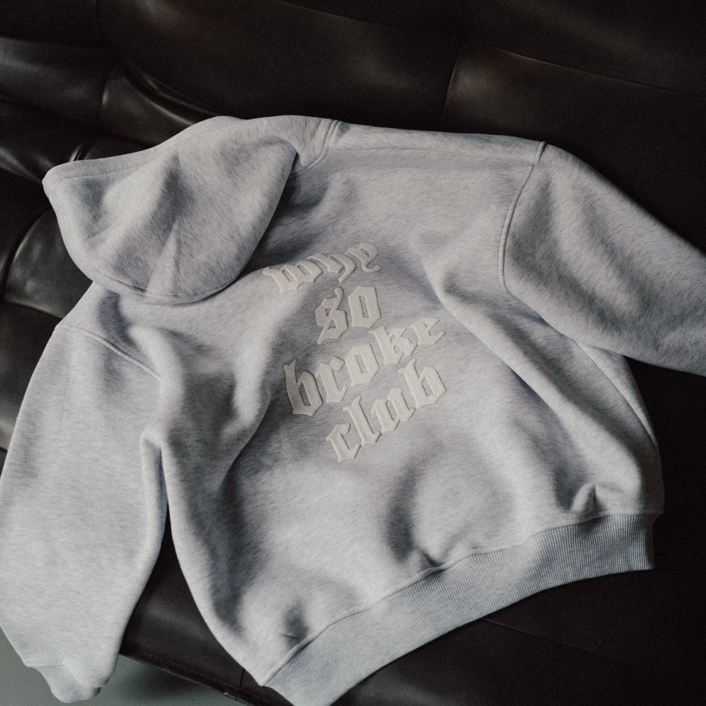 Grey Melange Hoodie