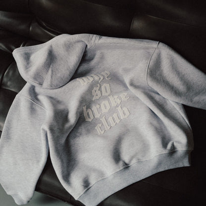 Grey Melange Hoodie