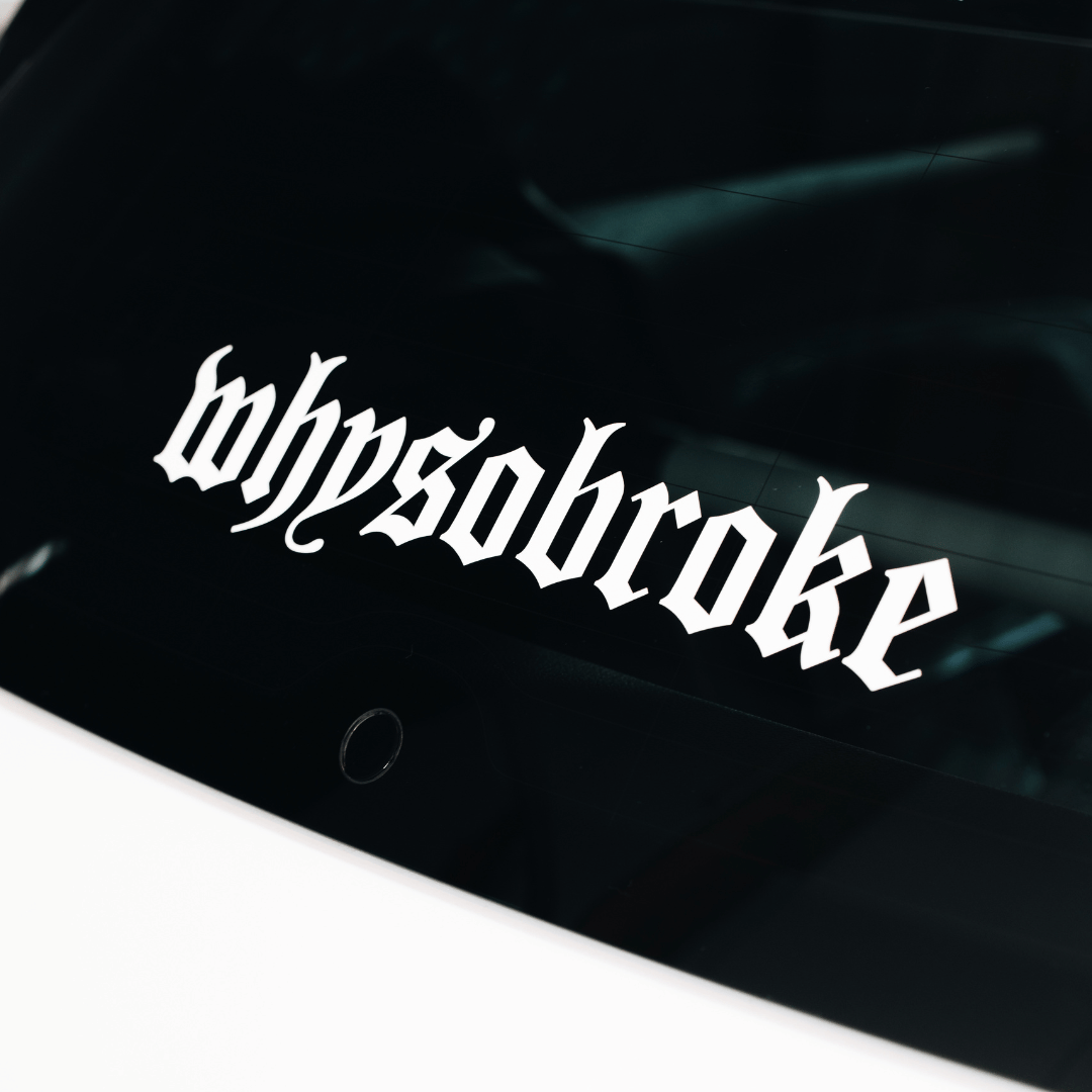 whysobroke Sticker gerade 40 cm