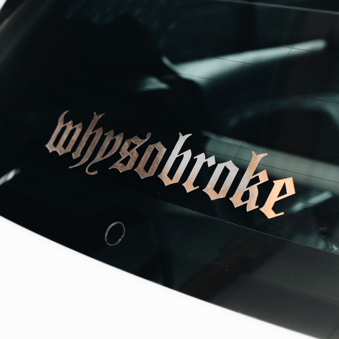 whysobroke Sticker gerade 40 cm