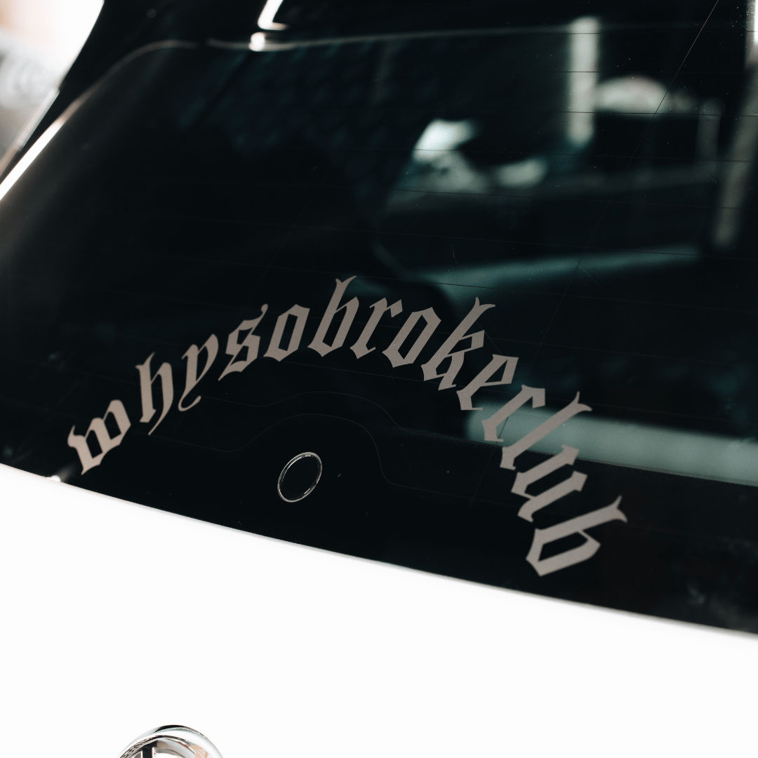 whysobroke Sticker gebogen 40 cm