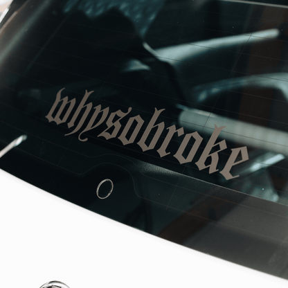 whysobroke Sticker gerade 40 cm