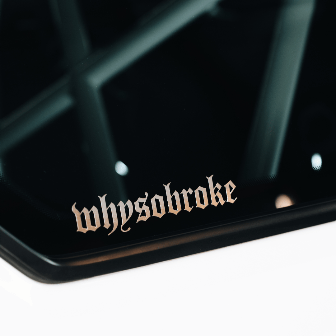 whysobroke Sticker 15 cm