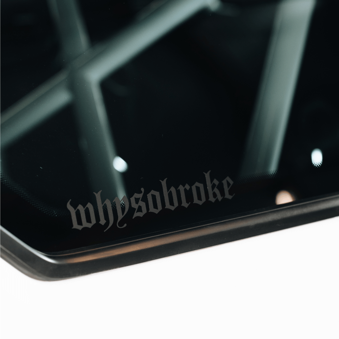 whysobroke Sticker 15 cm